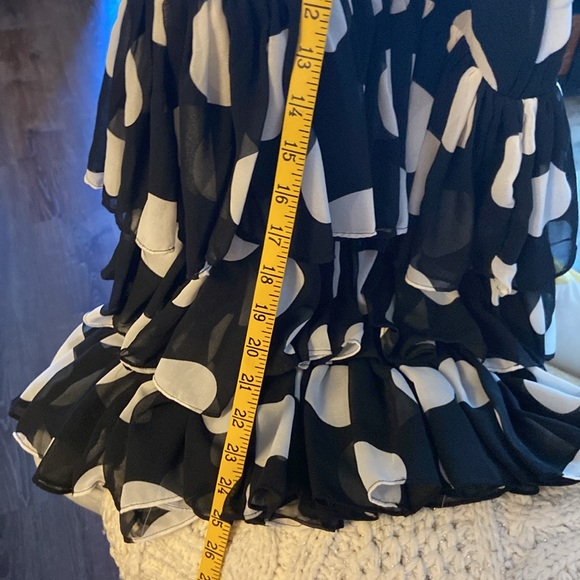 Designer TOV LA Polka Dot Flamenco ruffled tiered skirt - Sz. 6 NWT. Stunning! - Picture 10 of 10